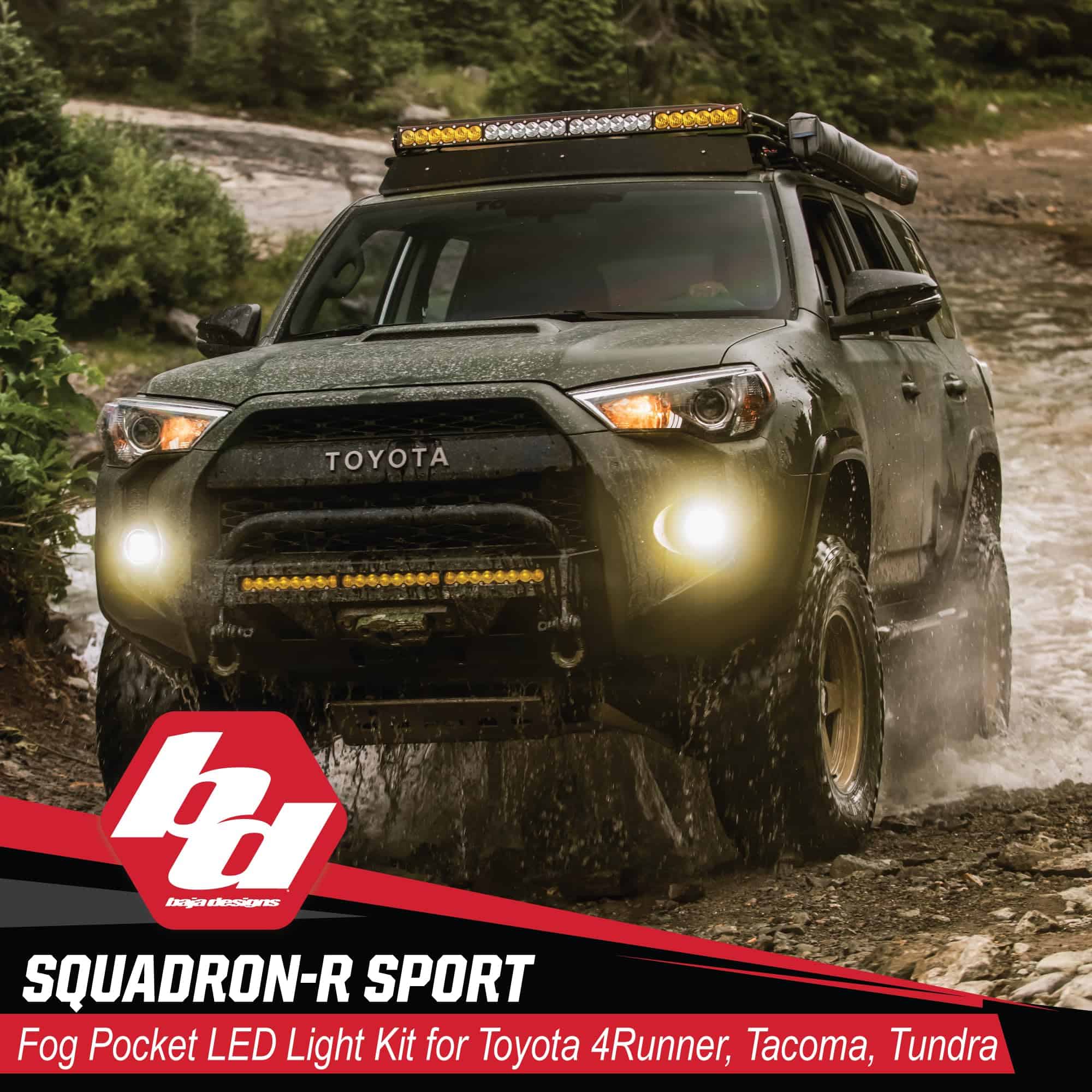 Faros de Niebla Baja Designs 447125 Negro/Plata (Toyota, - Imagen 5