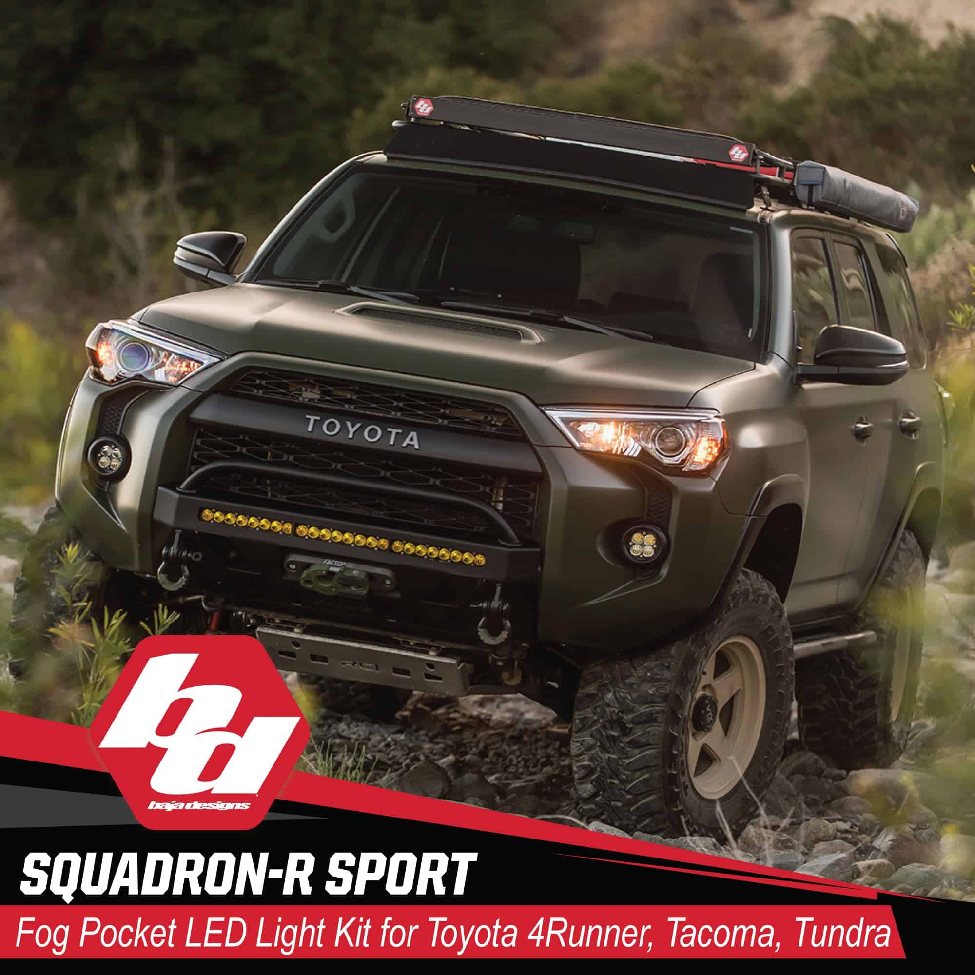 Faros de Niebla Baja Designs 447125 Negro/Plata (Toyota, - Imagen 3