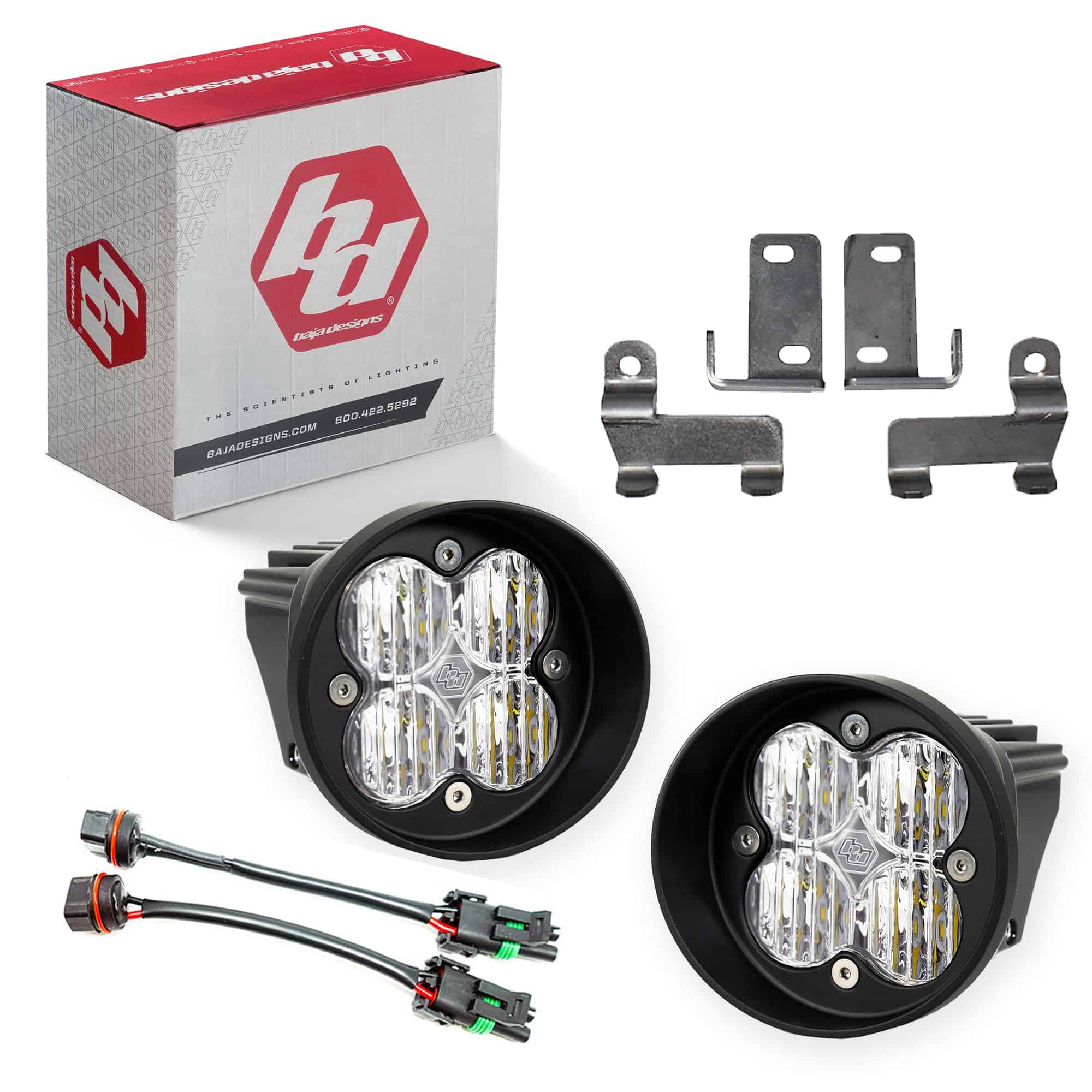 Faros de Niebla Baja Designs 447125 Negro/Plata (Toyota,