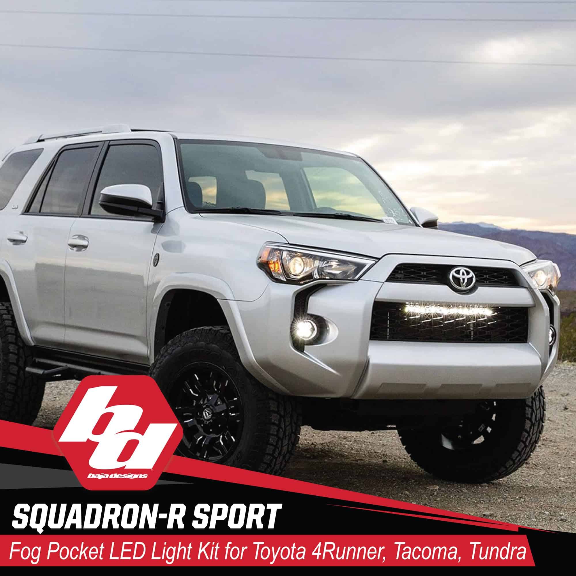 Faros de Niebla Baja Designs 447125 Negro/Plata (Toyota, - Imagen 8