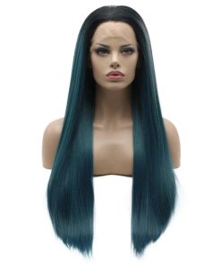 Peluca de Encaje Sintético Lushy Hair Recto Súper Largo 28