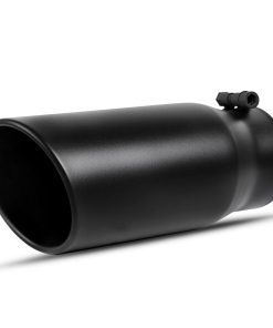 AUTOSAVER88 4 Inch Inlet Punta de Escape Negra, 4" Entrada