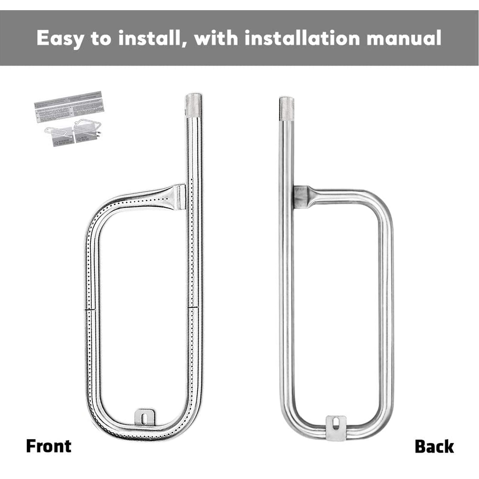 41862 Quemador para Weber Q200, Q220, Q2000 Q2200, 396000, - Imagen 9