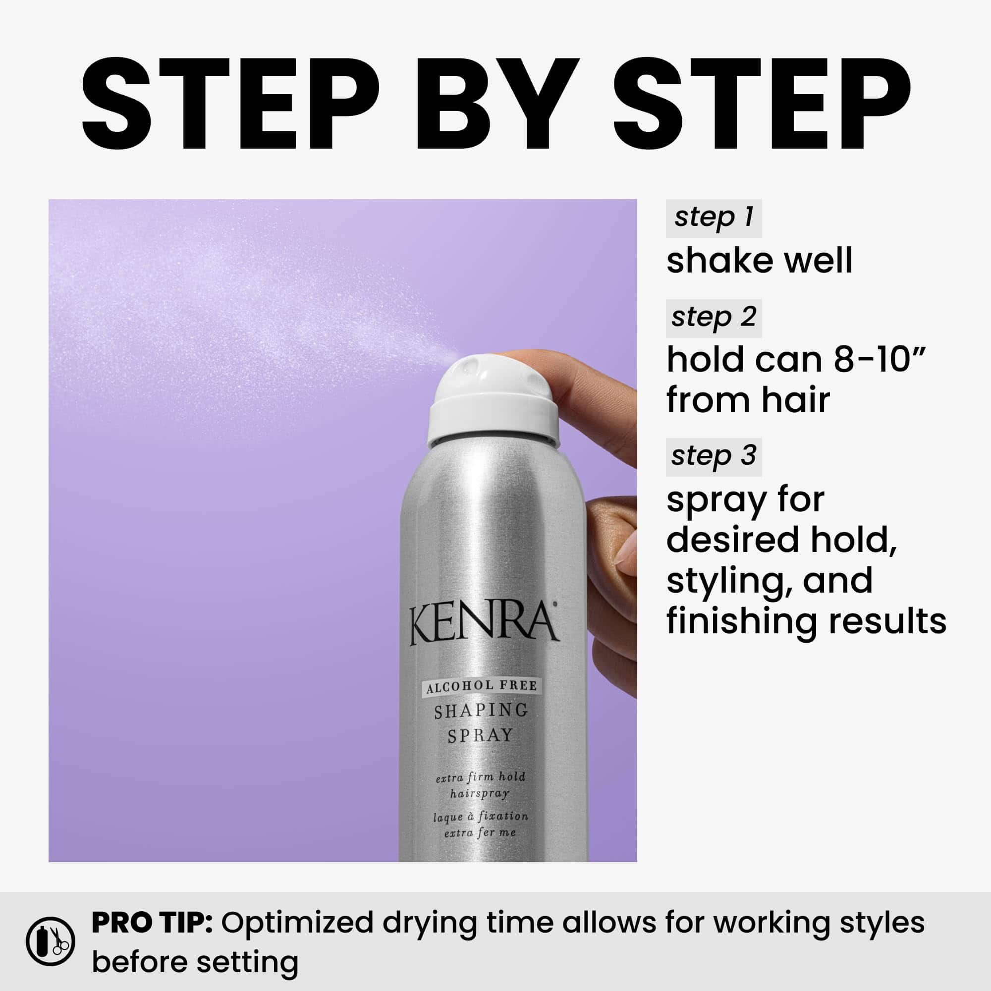 Kenra Shaping Spray 21 | Spray para el cabello sin alcohol - Imagen 5