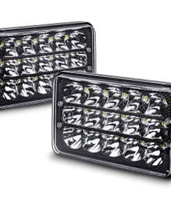 Par de Faros LED TRUE MODS Negro 6x4 4x6 Pulgadas 45W H4
