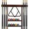 Flintar Rack para palos de billar montado en la pared,