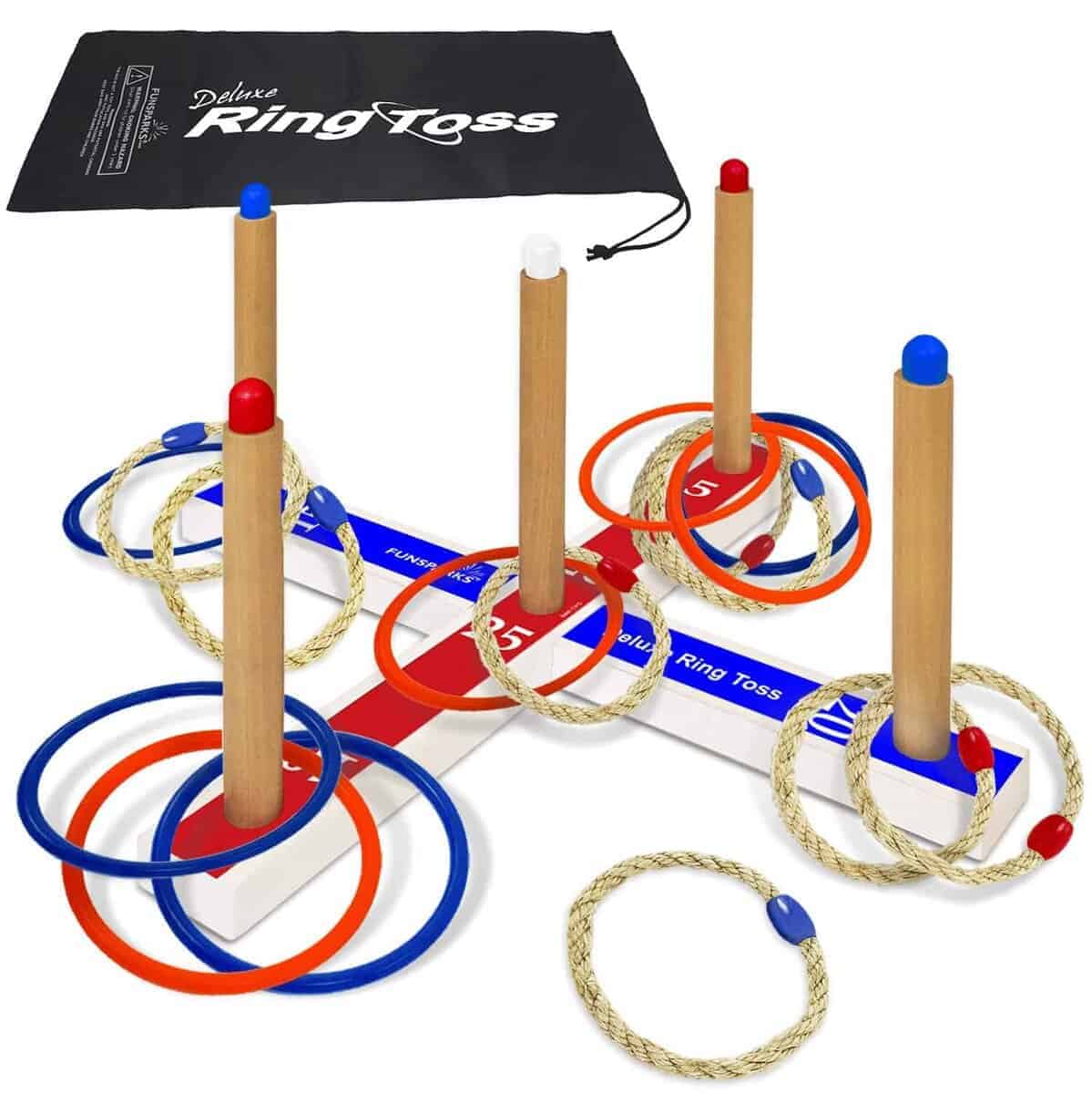 Juego de lanzamiento de anillos para niños, Divertido juego