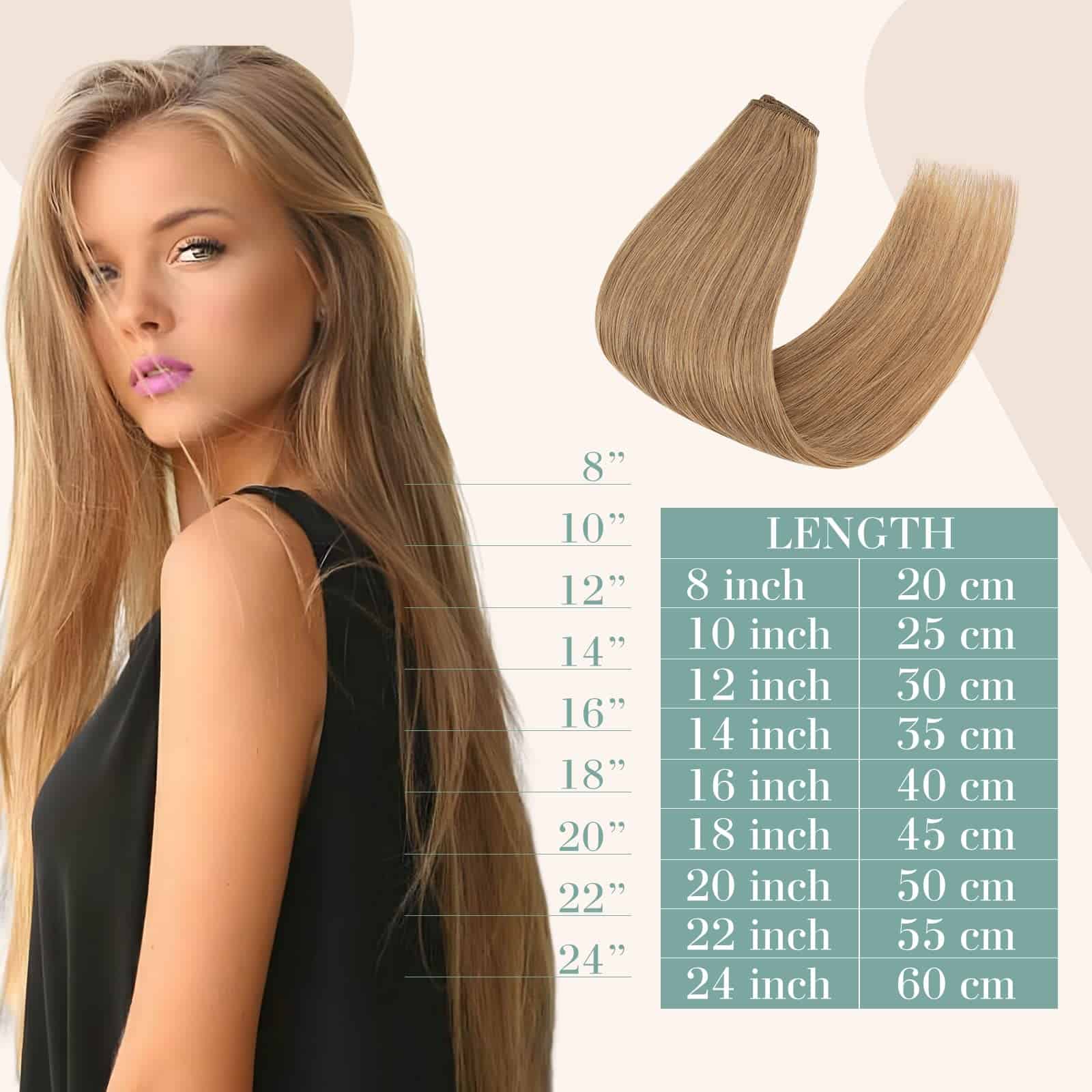 Extensiones de Cabello Clip en Pelo Real Doble Trama 8 - Imagen 7