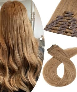 Extensiones de Cabello Clip en Pelo Real Doble Trama 8