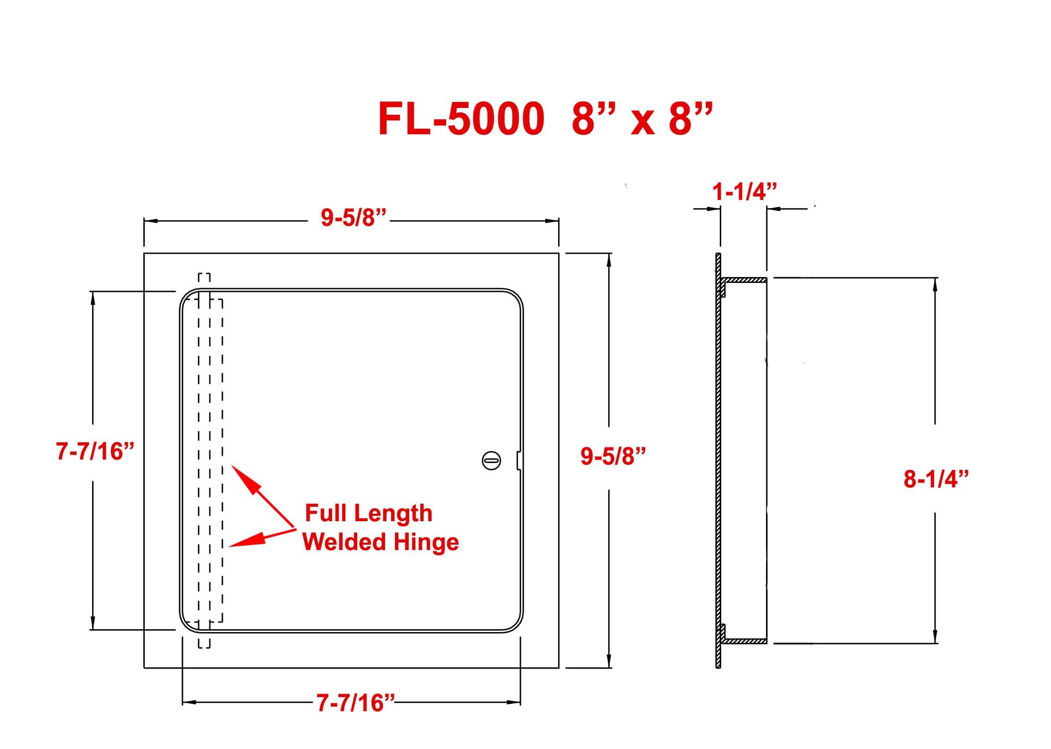 Puerta de Acceso de Acero de Grado Comercial -Blanco - Imagen 5