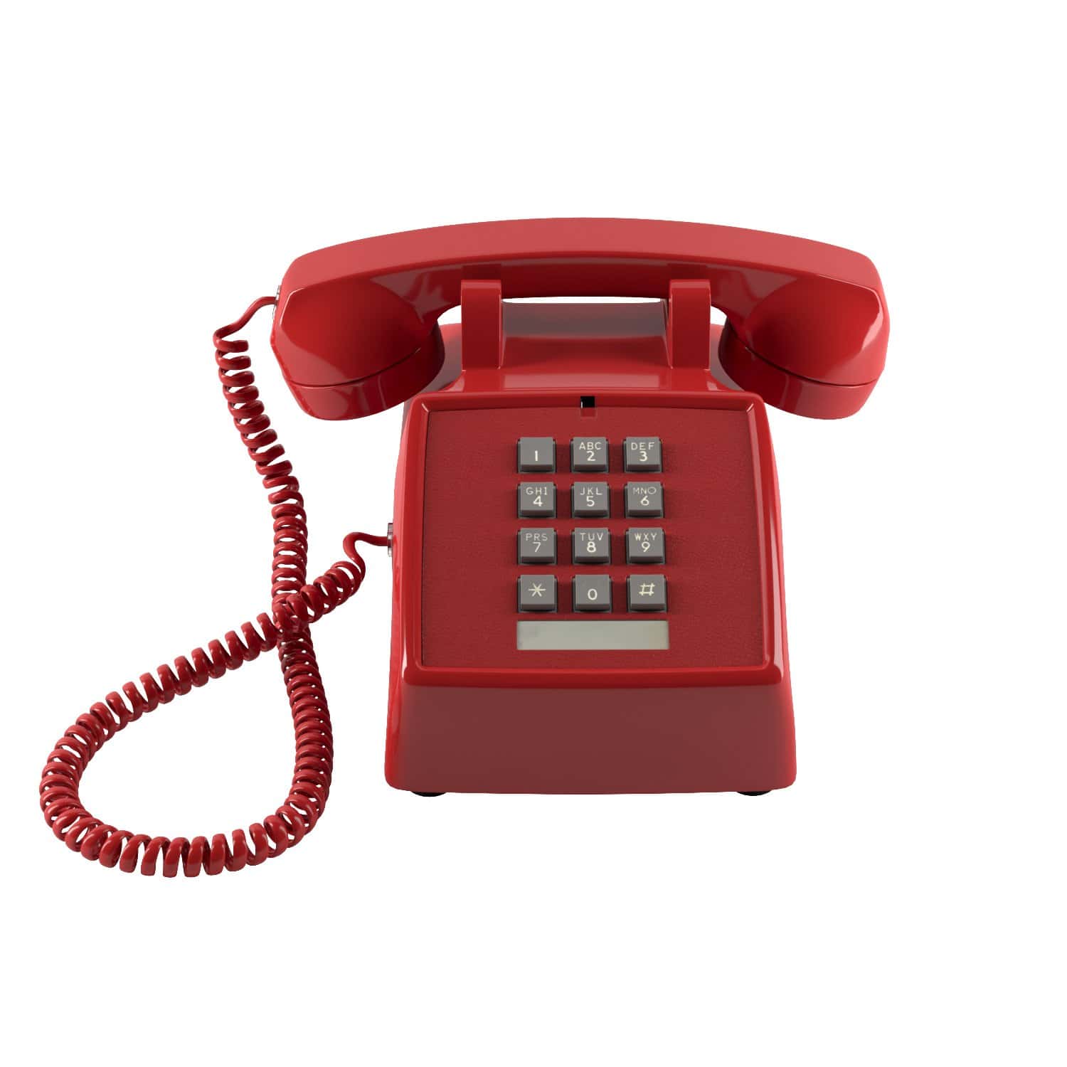Teléfono con cable clásico Home Intuition para -Rojo - Imagen 3