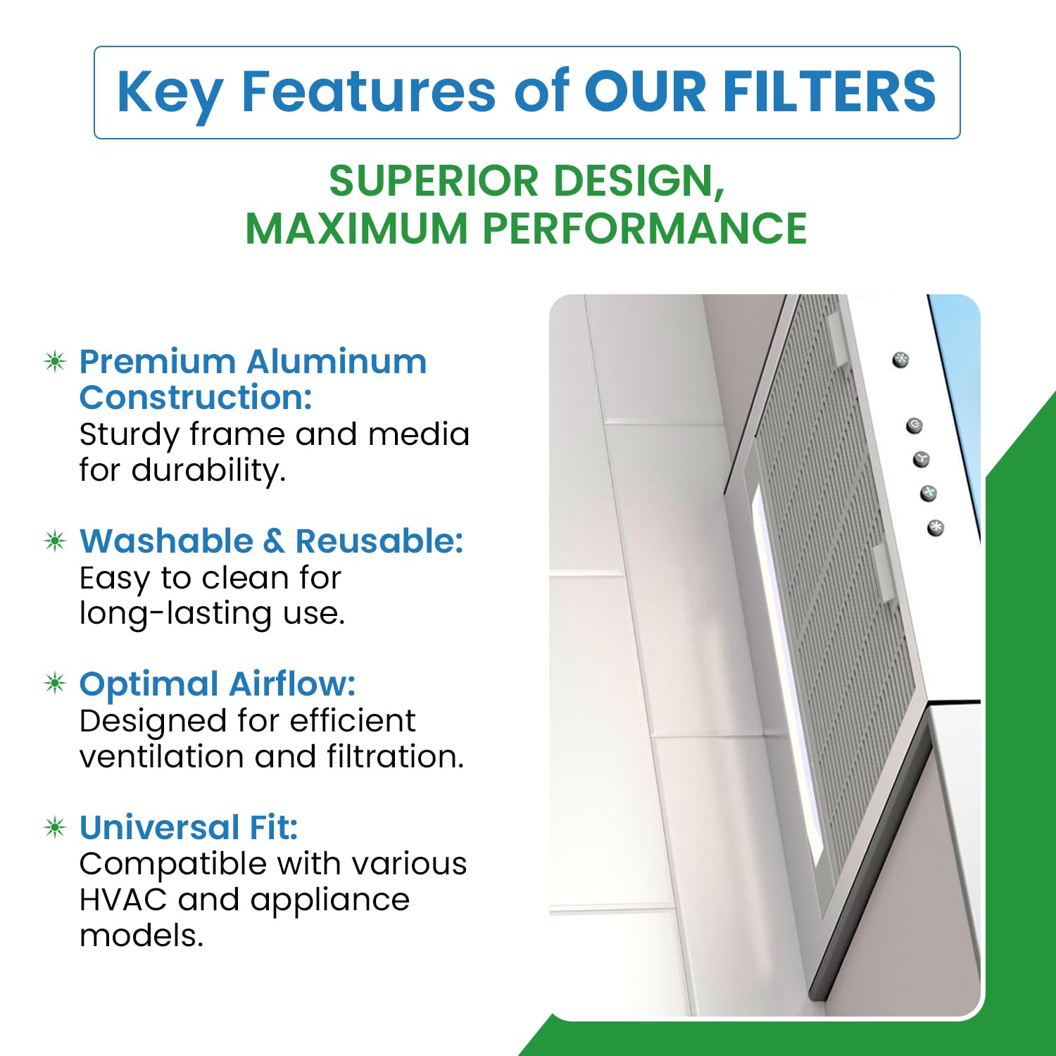 Filtro de Aluminio de Repuesto Compatible con Broan - Imagen 6