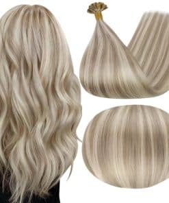 Extensiones de Cabello Humano Real Full Shine Ktip 16