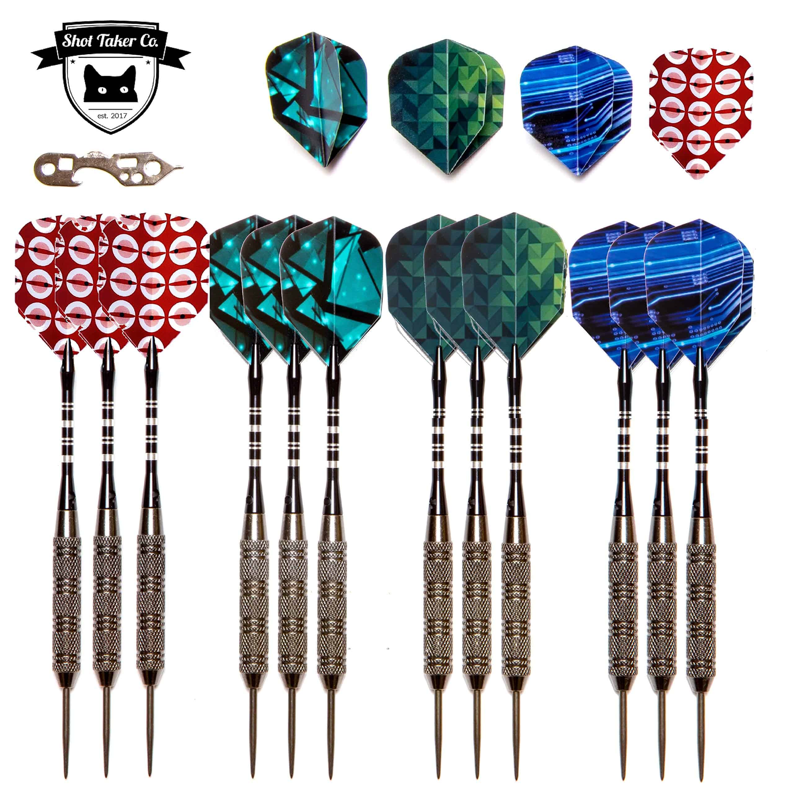Set de 12 Dardos de Punta de Acero Profesionales | 12