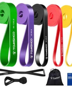 Set de Bandas de Resistencia TOMSHOO 5Pcs con Asas y