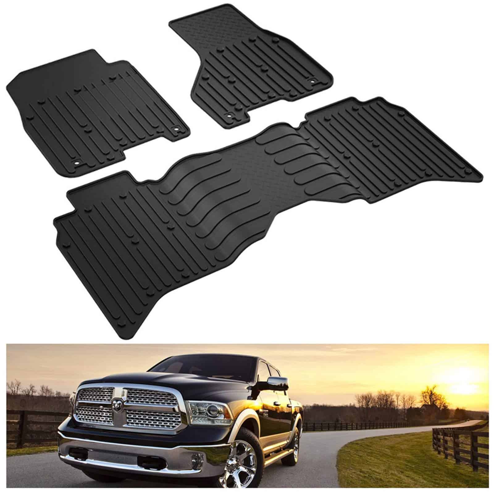 KIWI MASTER Tapetes para Dodge Ram 1500/2500/3500 Crew Cab