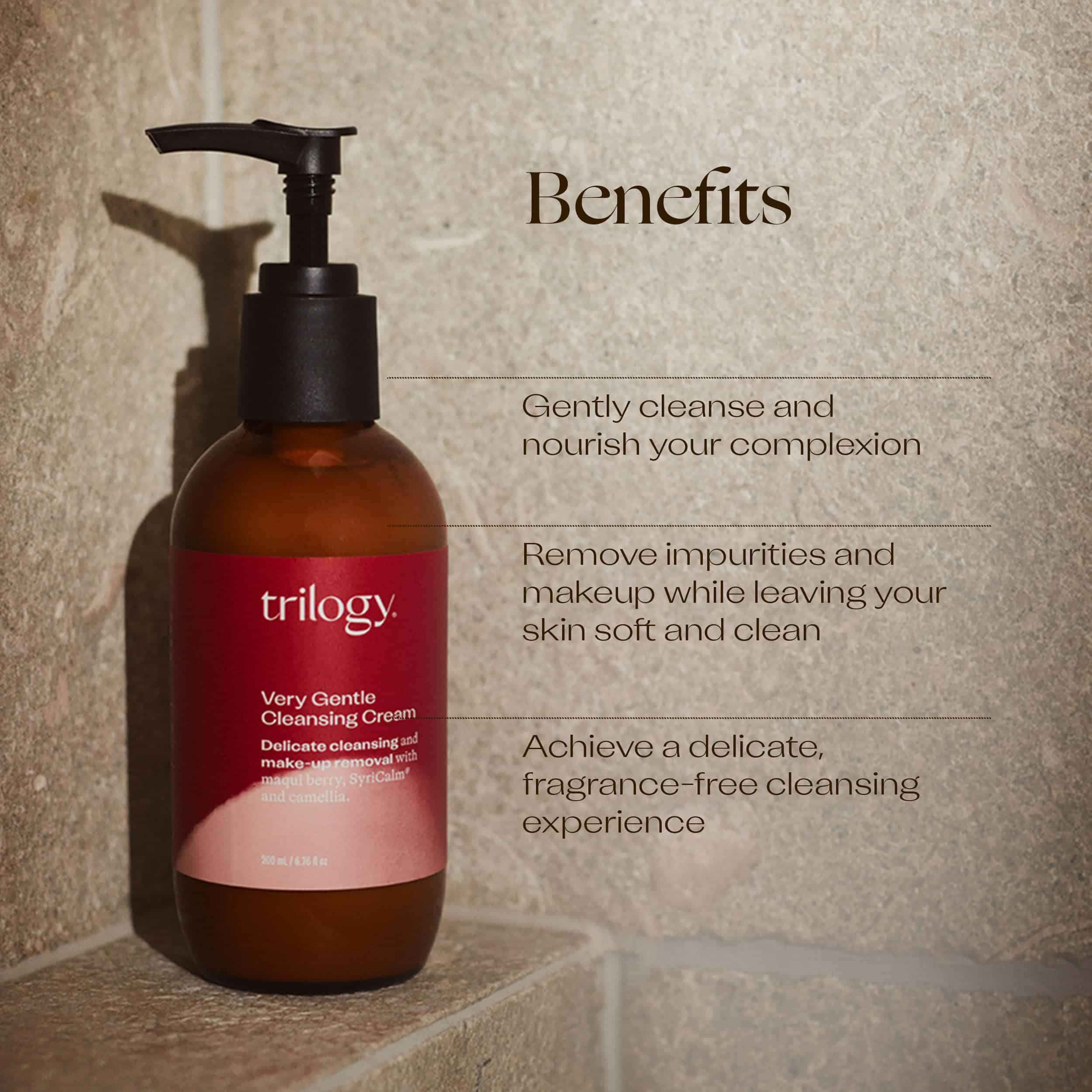 Trilogy Crema Limpiadora Muy Suave, Calma y Limpia la Piel - Imagen 4