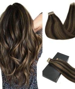 Extensiones de Cabello Adhesivas GOO GOO de -Castaño Oscuro