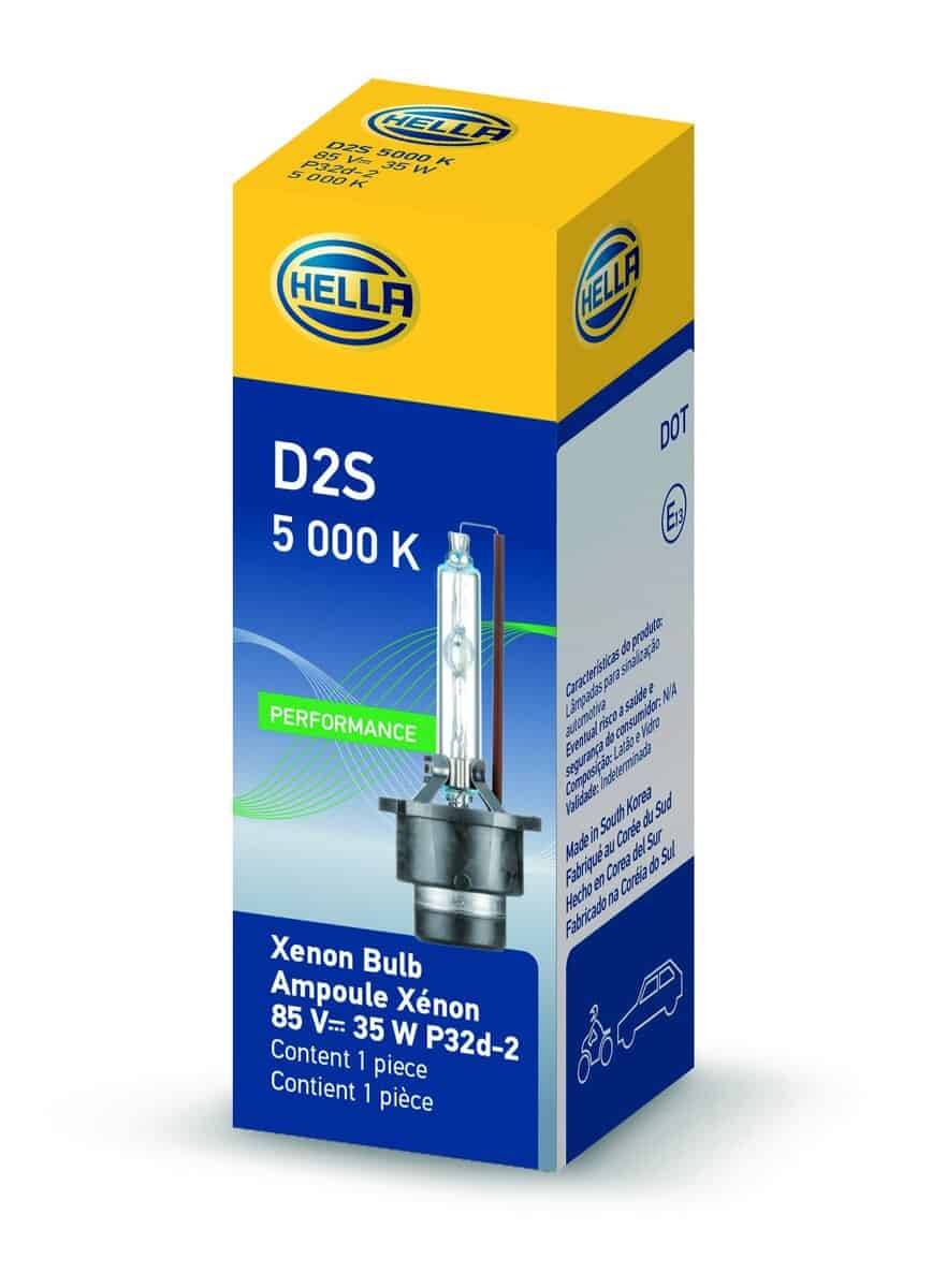Bombilla de rendimiento xenón HELLA D2S 5000 K, (85V, 35W)