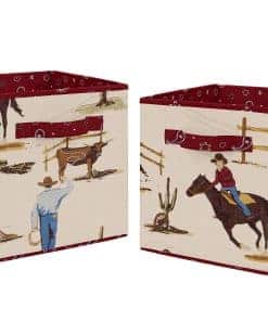 Cajas de Almacenamiento Plegables de Tela en Estilo Vaquero