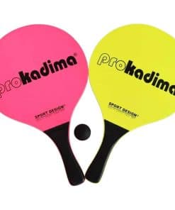 Juego de Paletas Pro Kadima para Playa (Rosa Neón/Amarillo)