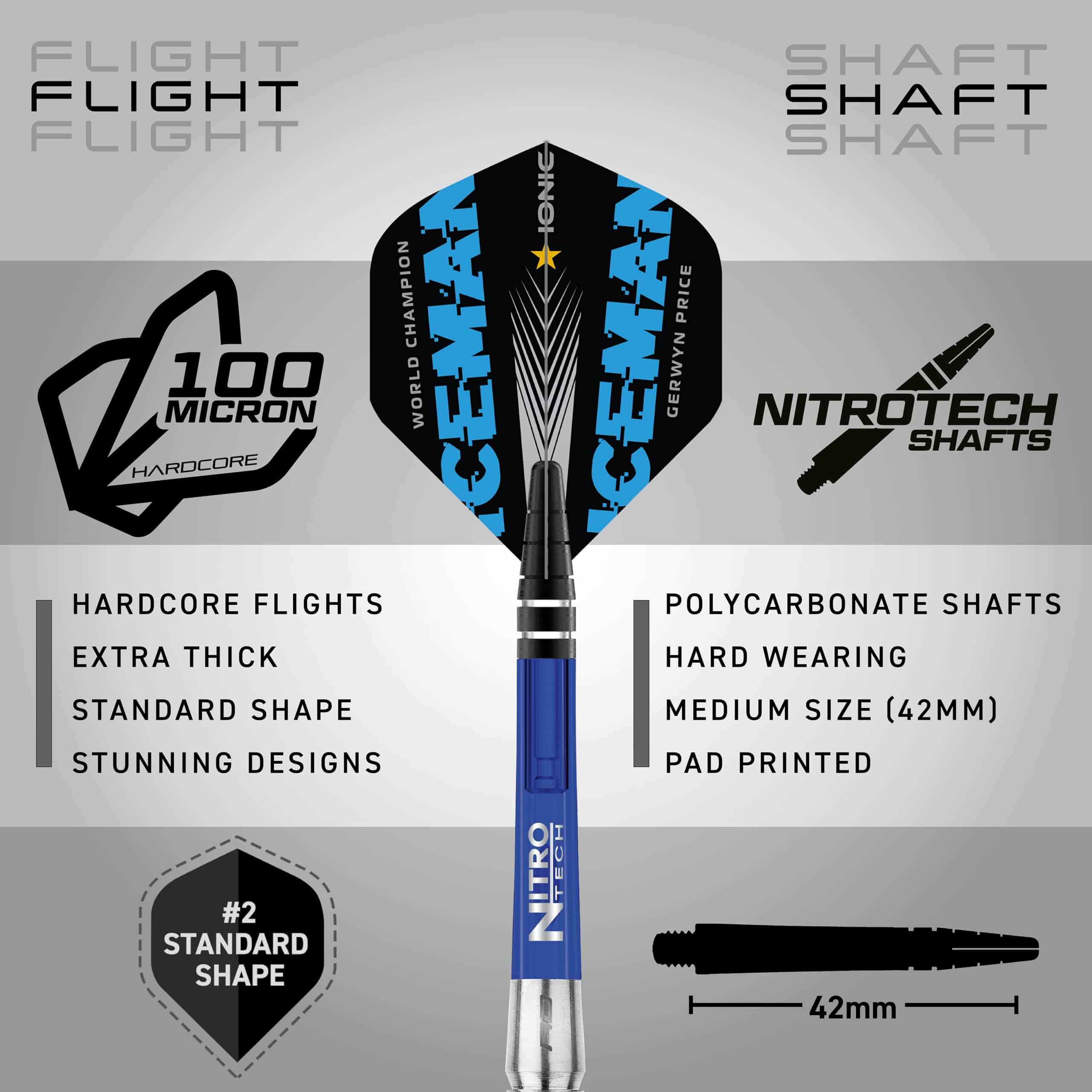 Set de Dardos de Tungsteno RED DRAGON Gerwyn Price Element - Imagen 4