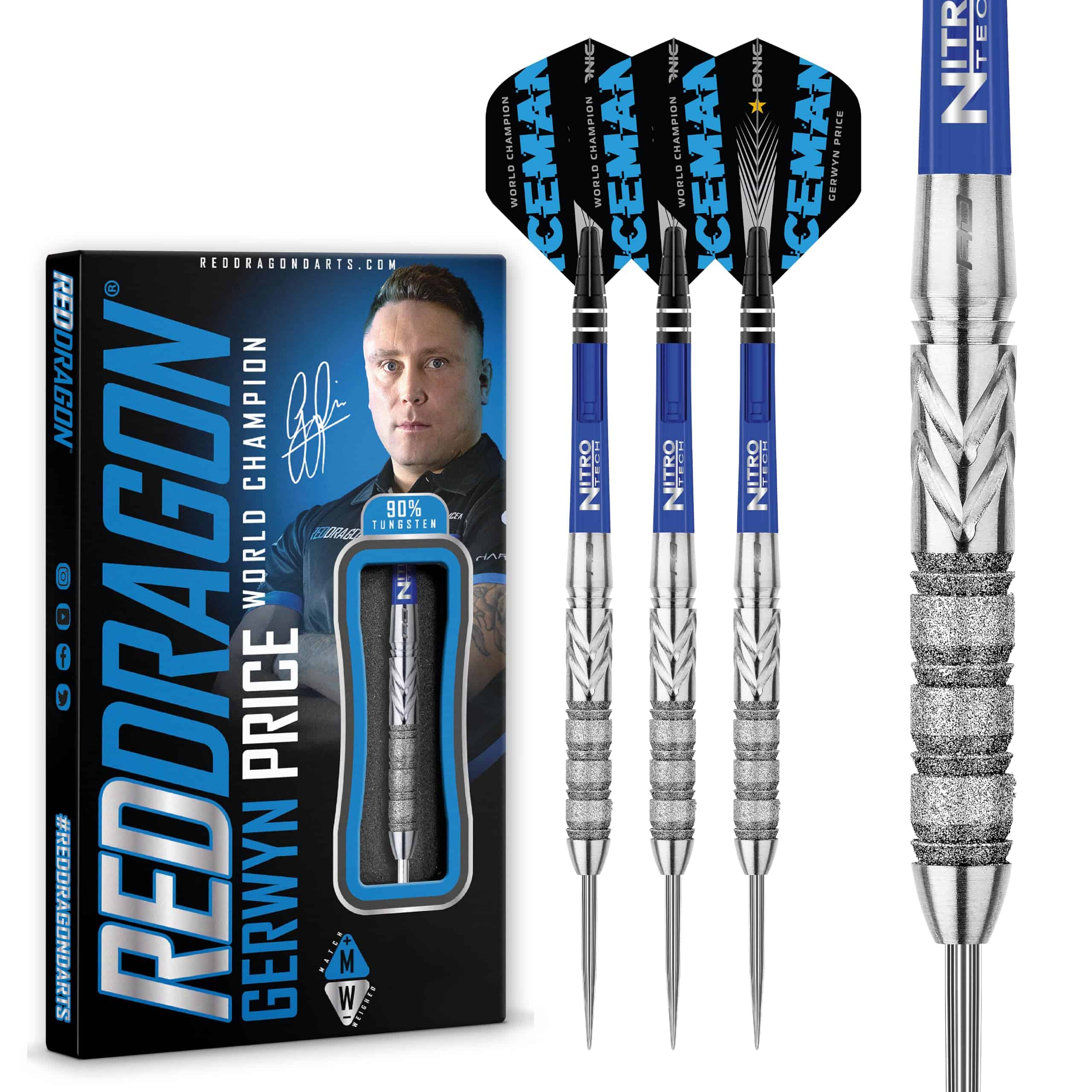 Set de Dardos de Tungsteno RED DRAGON Gerwyn Price Element