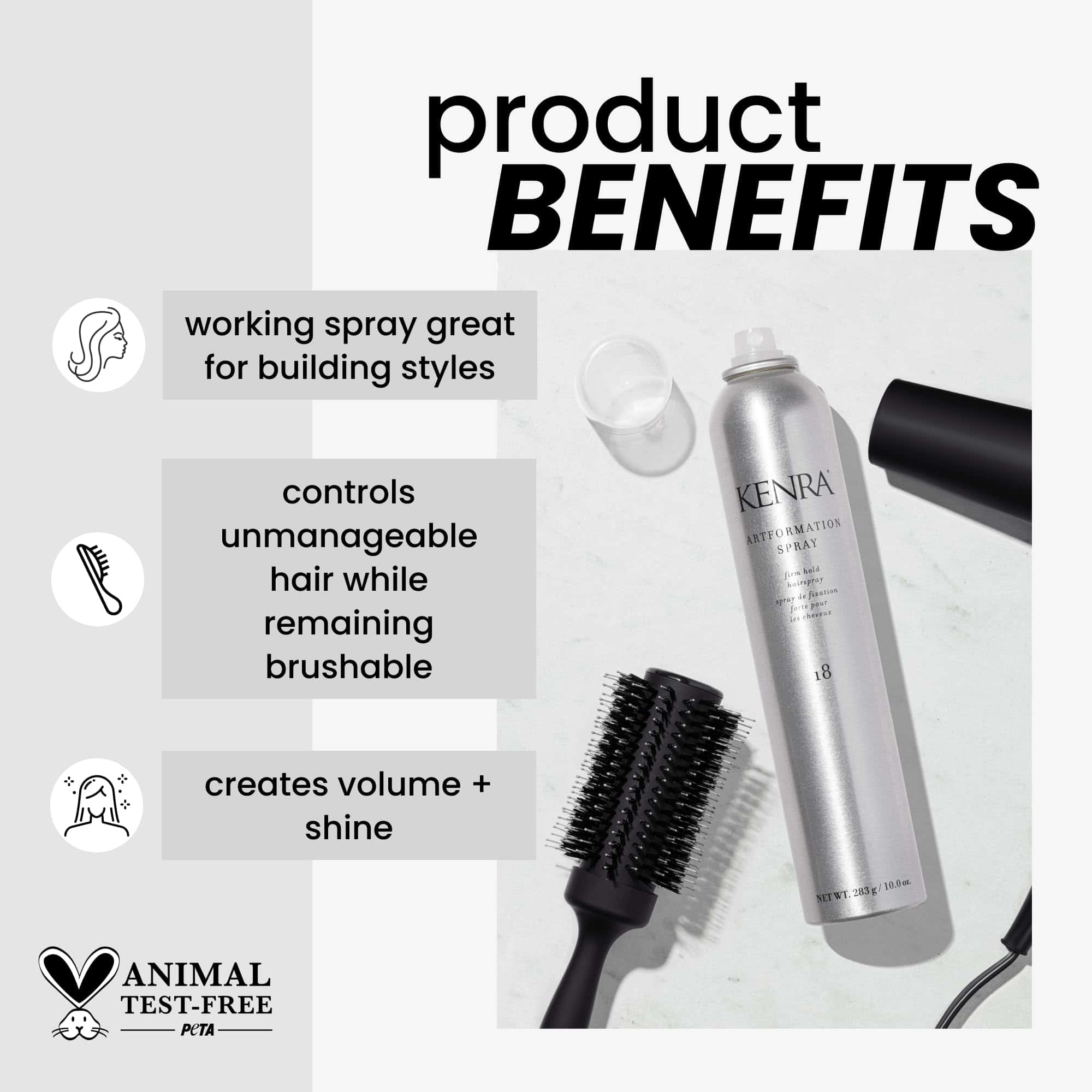 Kenra Professional Artformation Spray 18 50% | Laca Firme - Imagen 3