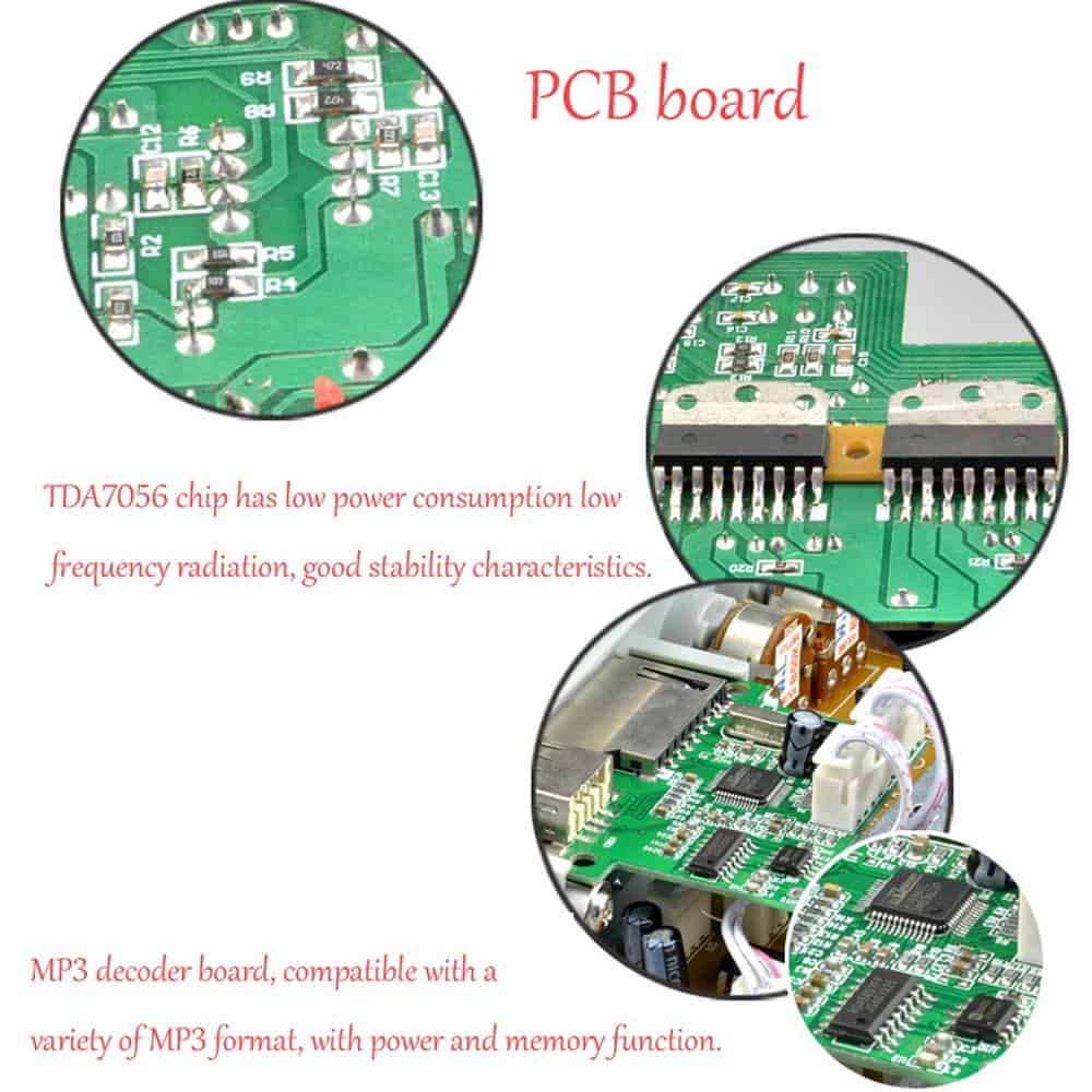 Amplificador estéreo de fidelidad musical Eaglerich A7USB - Imagen 8