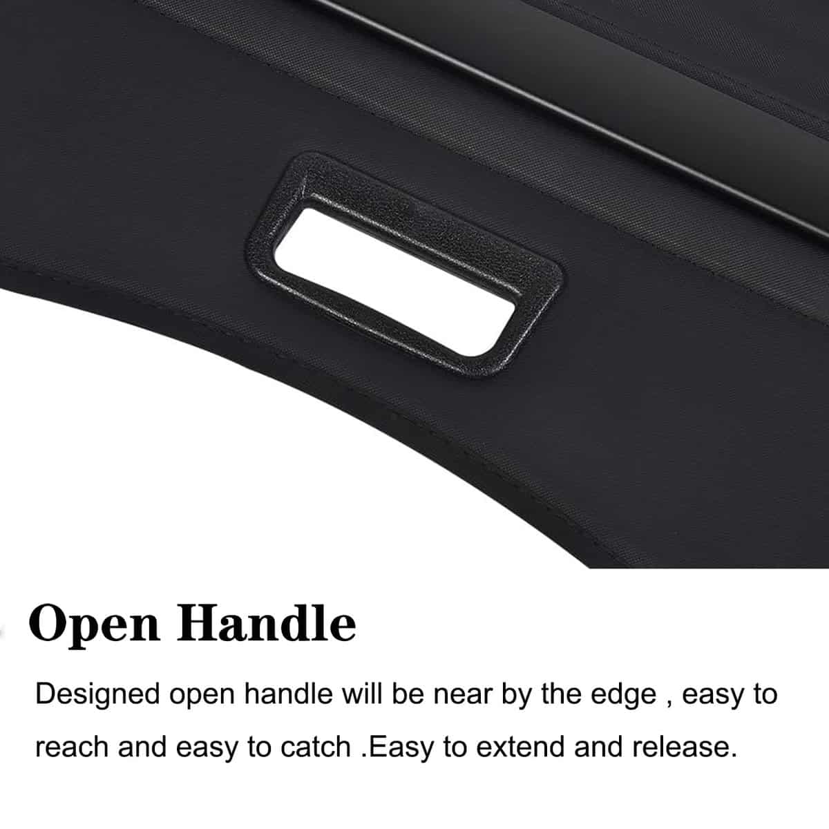 Cubierta de carga retráctil Vesul Compatible -Negro - Imagen 6