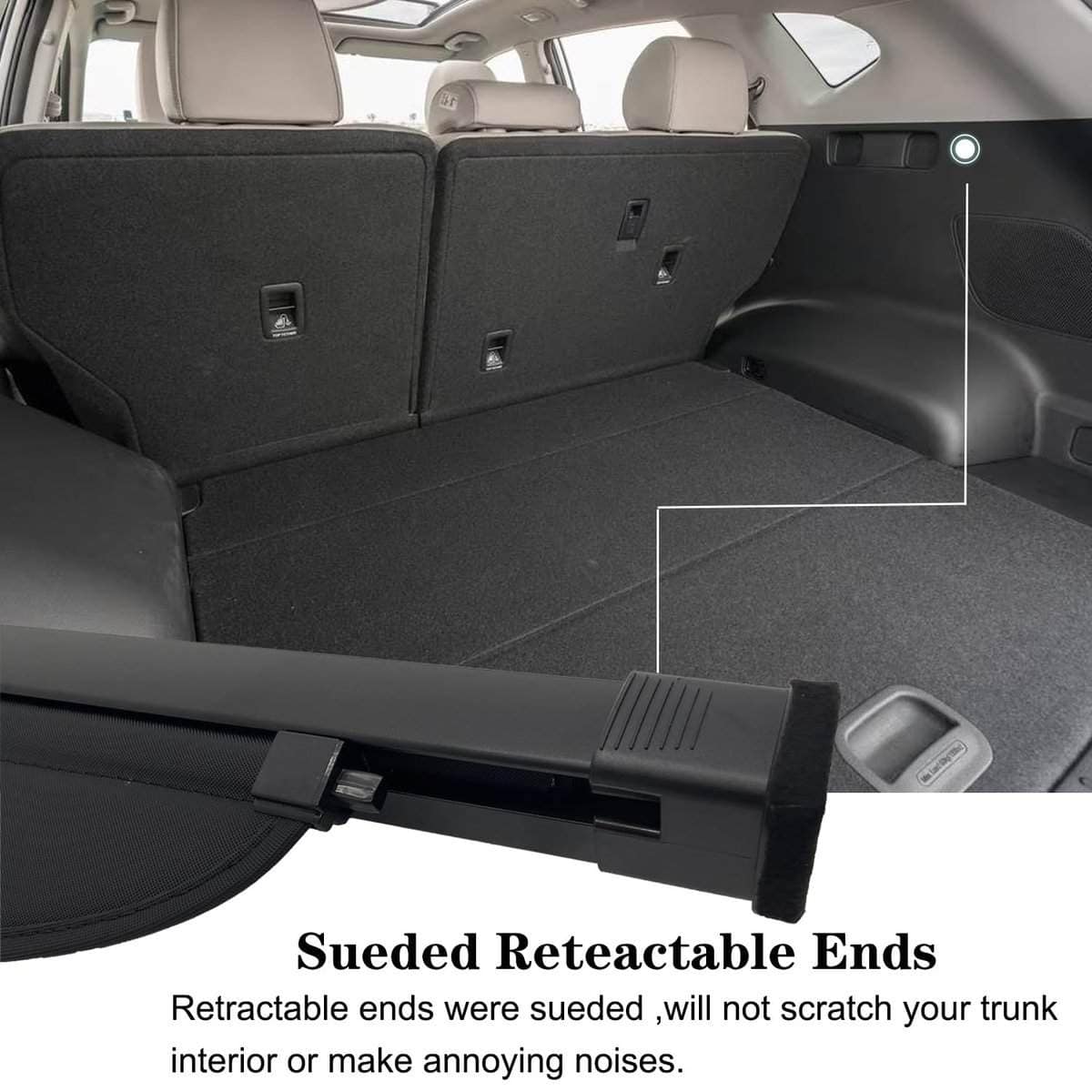 Cubierta de carga retráctil Vesul Compatible -Negro - Imagen 4