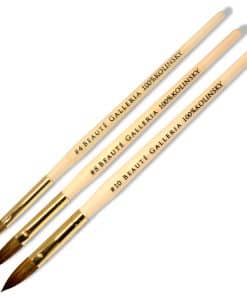 Set de Brochas de Arte de Uñas de Acrílico Oval de Kolinsky