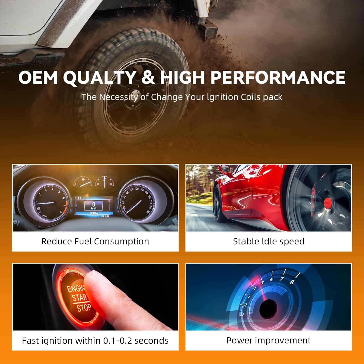 Paquete de 3 Bobinas de Encendido Compatible con Lexus - Imagen 6