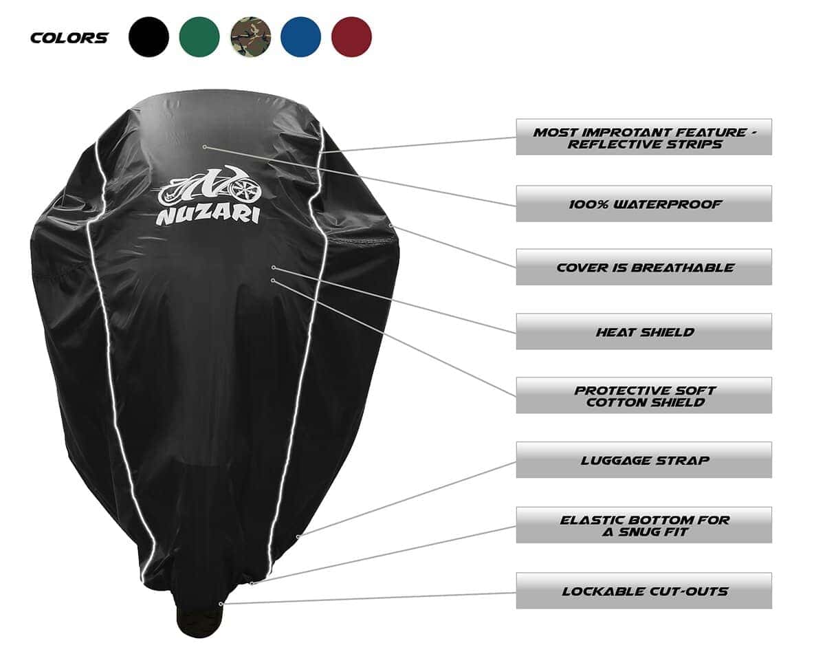 Cubierta de Motocicleta Resistente Nuzari - Cubiertas de - Imagen 8