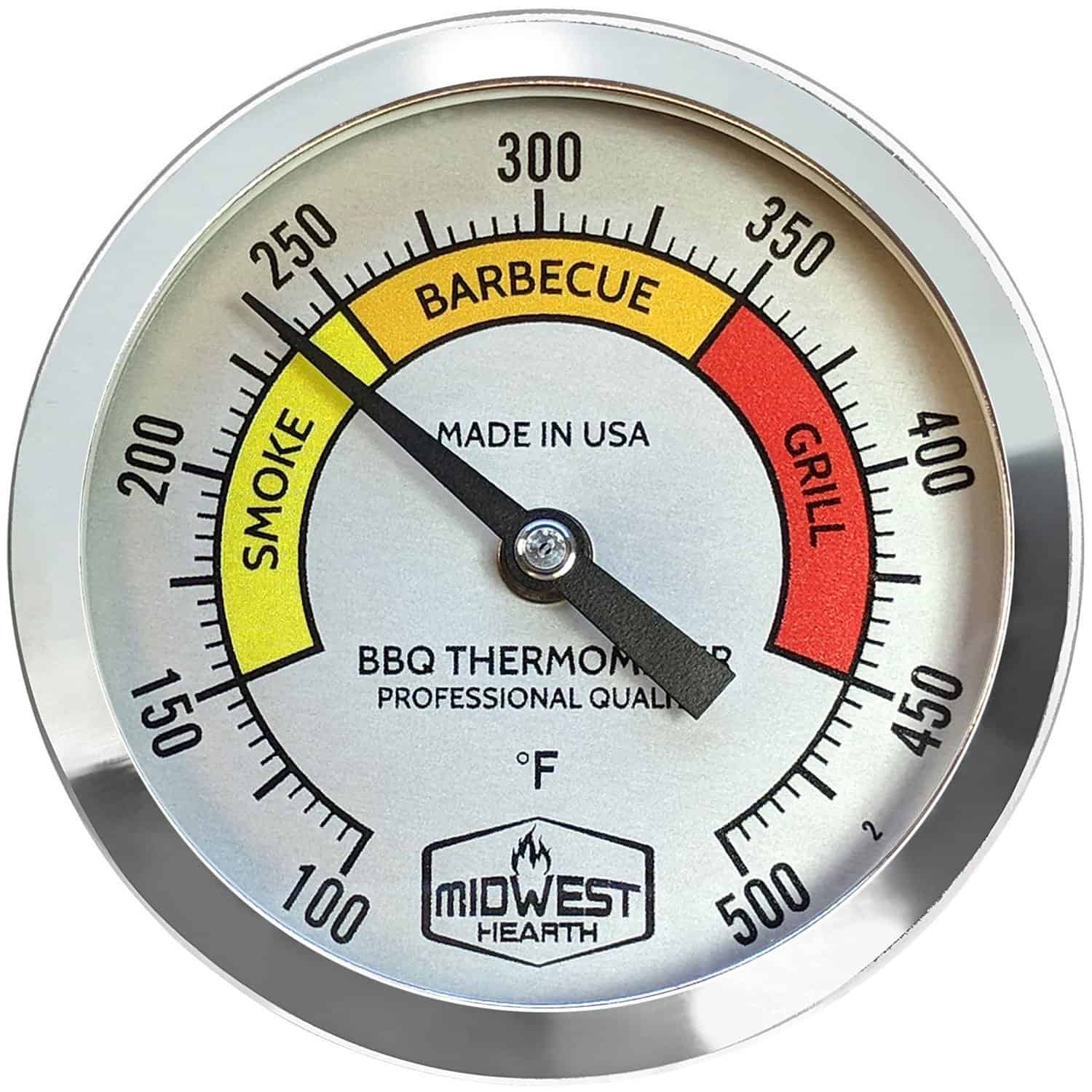 Termómetro para Ahumador de Barbacoa Midwest -Dial de Color