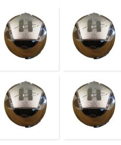 Centro de llanta cromado HELO 789K88, paquete de 4