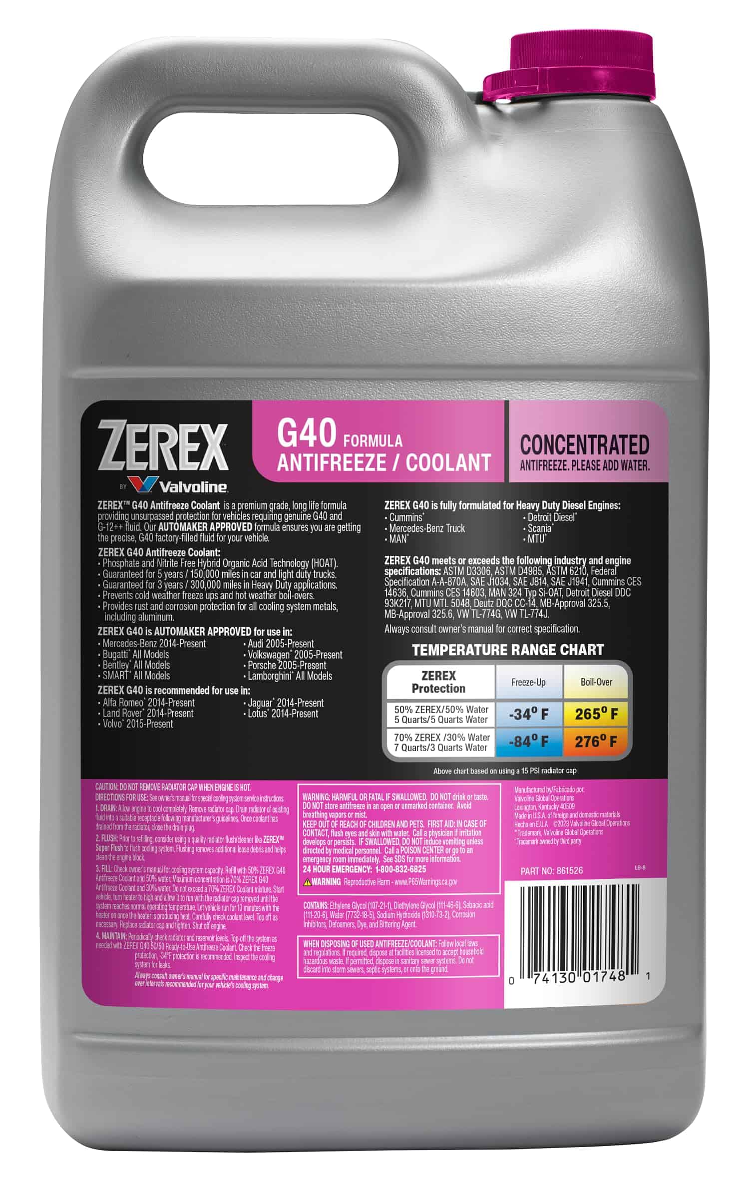 Refrigerante/Anticongelante Concentrado Zerex G40 de - Imagen 3