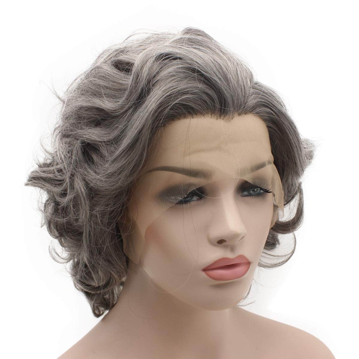 Pelucas Sintéticas Cortas y Rizadas de Aspecto Natural en