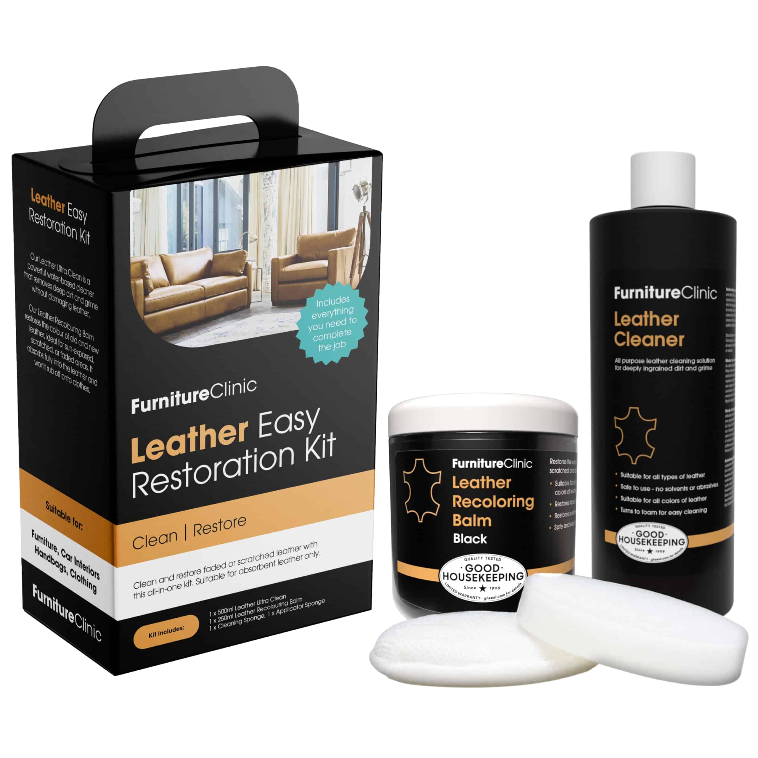 Kit de Restauración de Cuero para Muebles Furniture Clinic