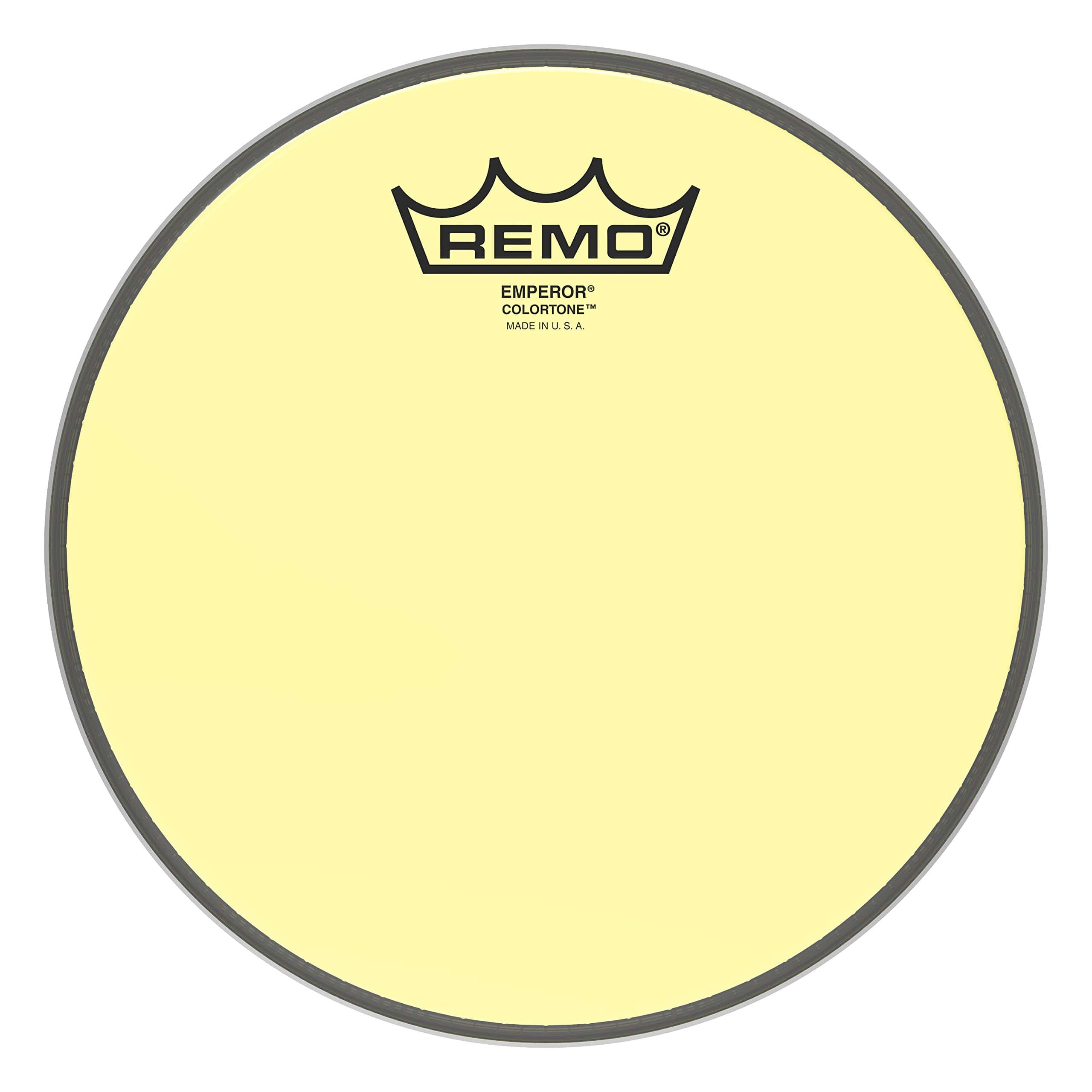 Parche de tambor Remo Emperor Colortone amarillo, 8"