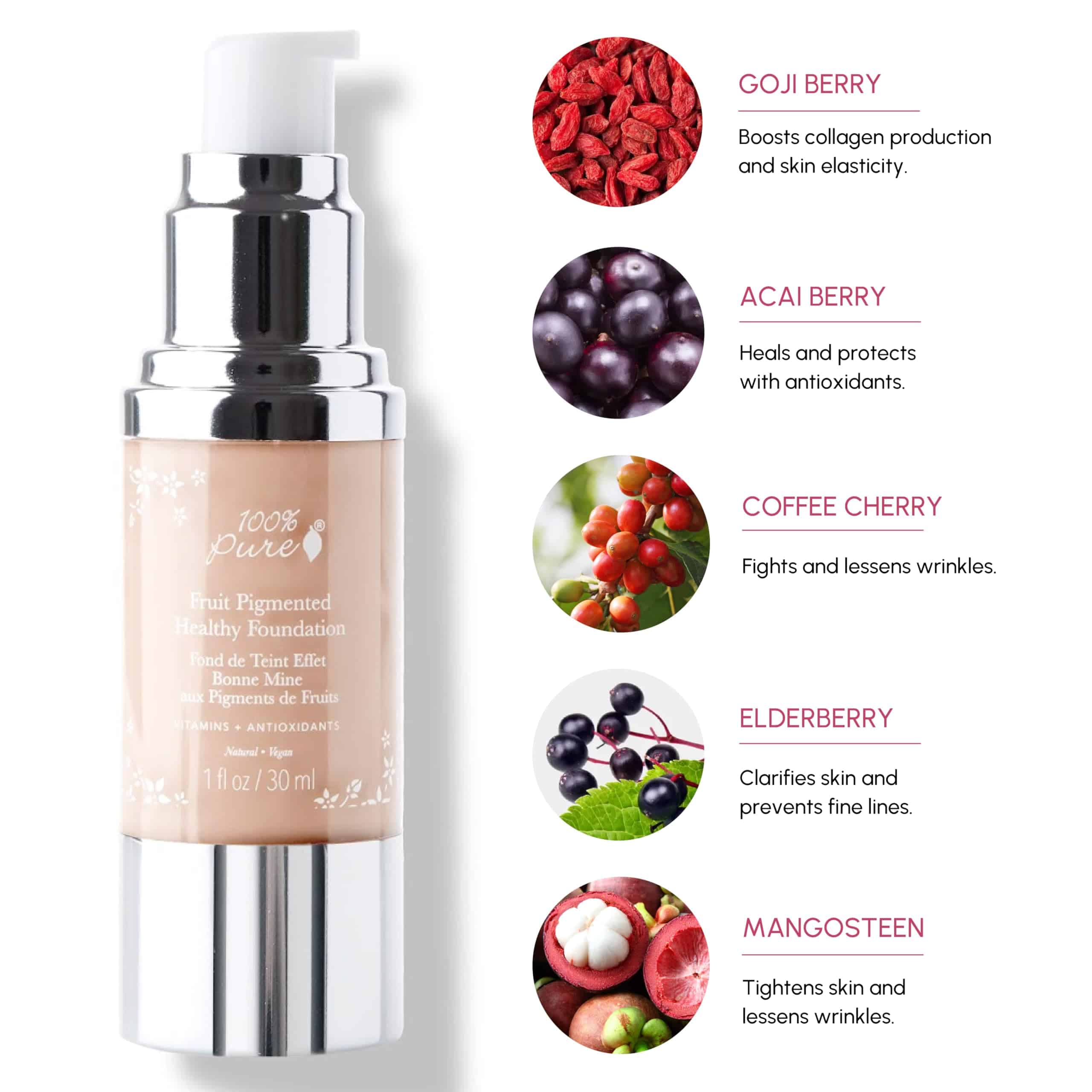 Base de Maquillaje Líquida 100% PURE Fruit Pigmented - Imagen 4