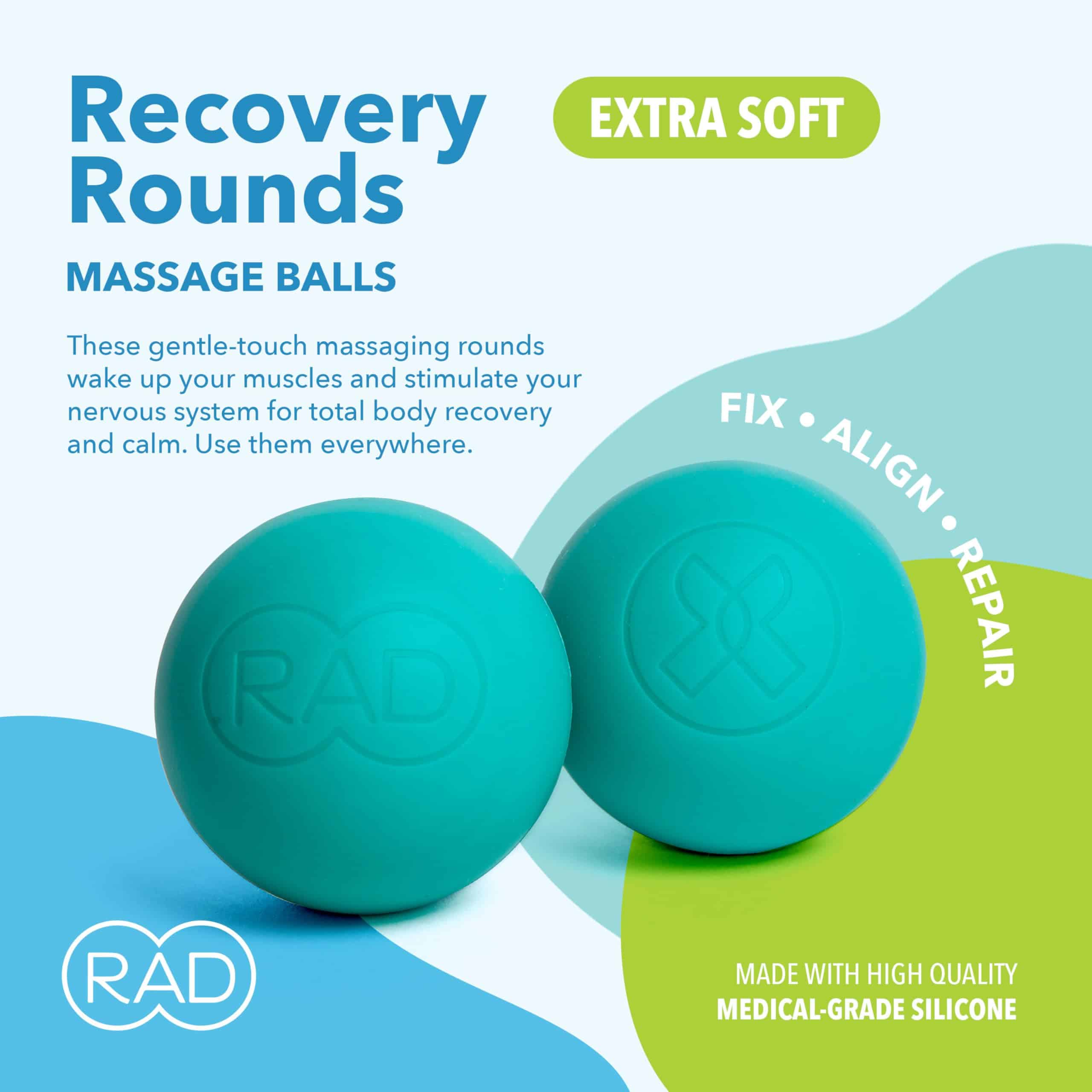RAD Recovery Rounds - Juego de Pelotas de Masaje Profundo - Imagen 3