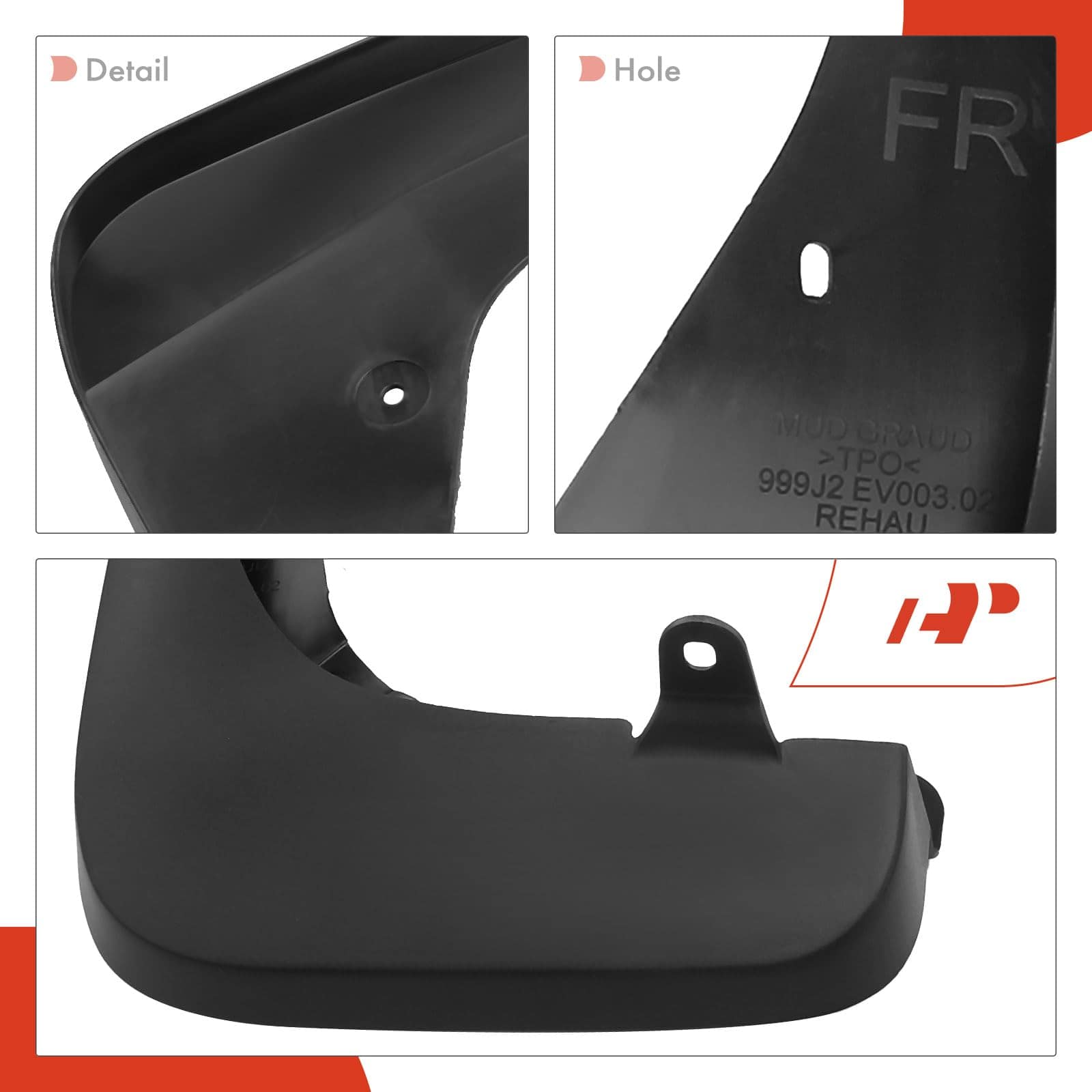 Conjunto de 4PCS de Aletas de Barro para Salpicaduras - Imagen 8