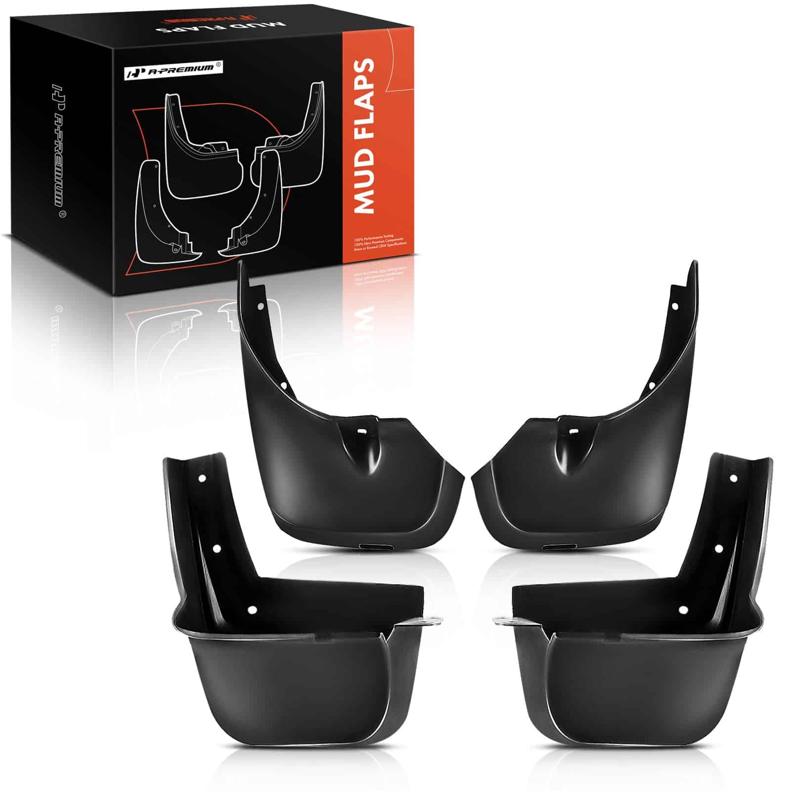 Conjunto de 4PCS de aletas de barro con kits de hardware