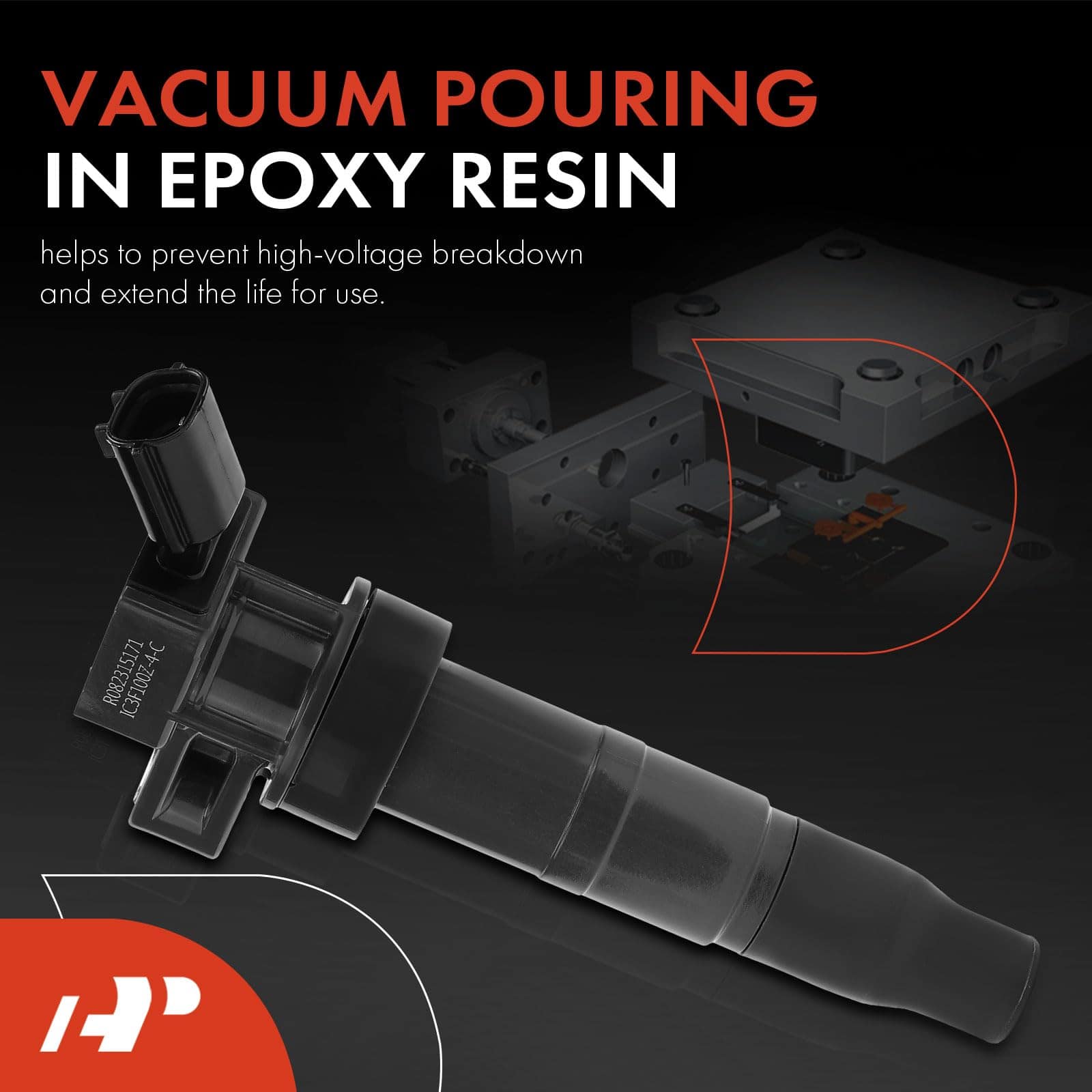 Conjunto de 4 Bobinas de Encendido A-Premium -ra UF-611 - Imagen 4