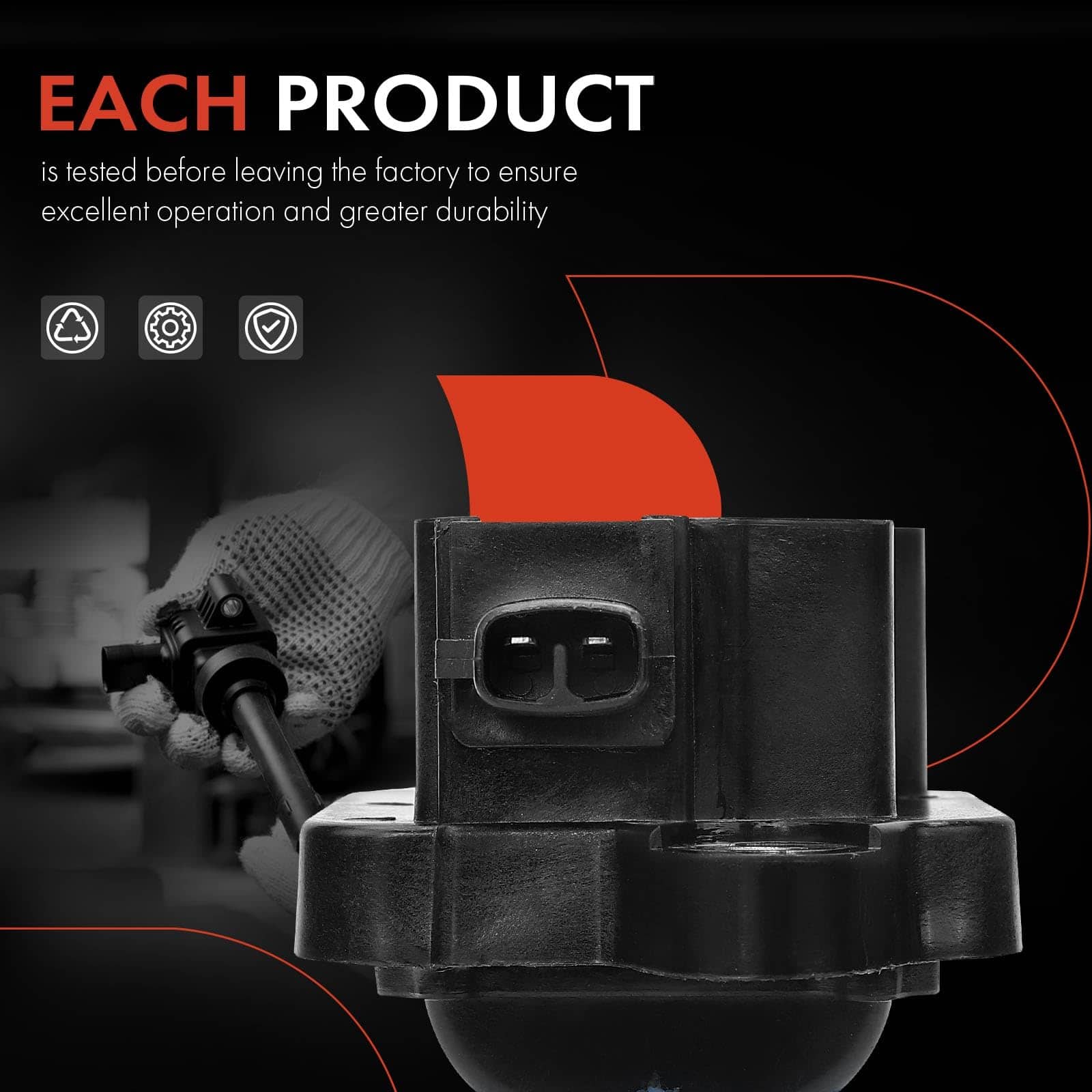 Paquete de 2 bobinas de encendido del motor A-Premium - Imagen 7