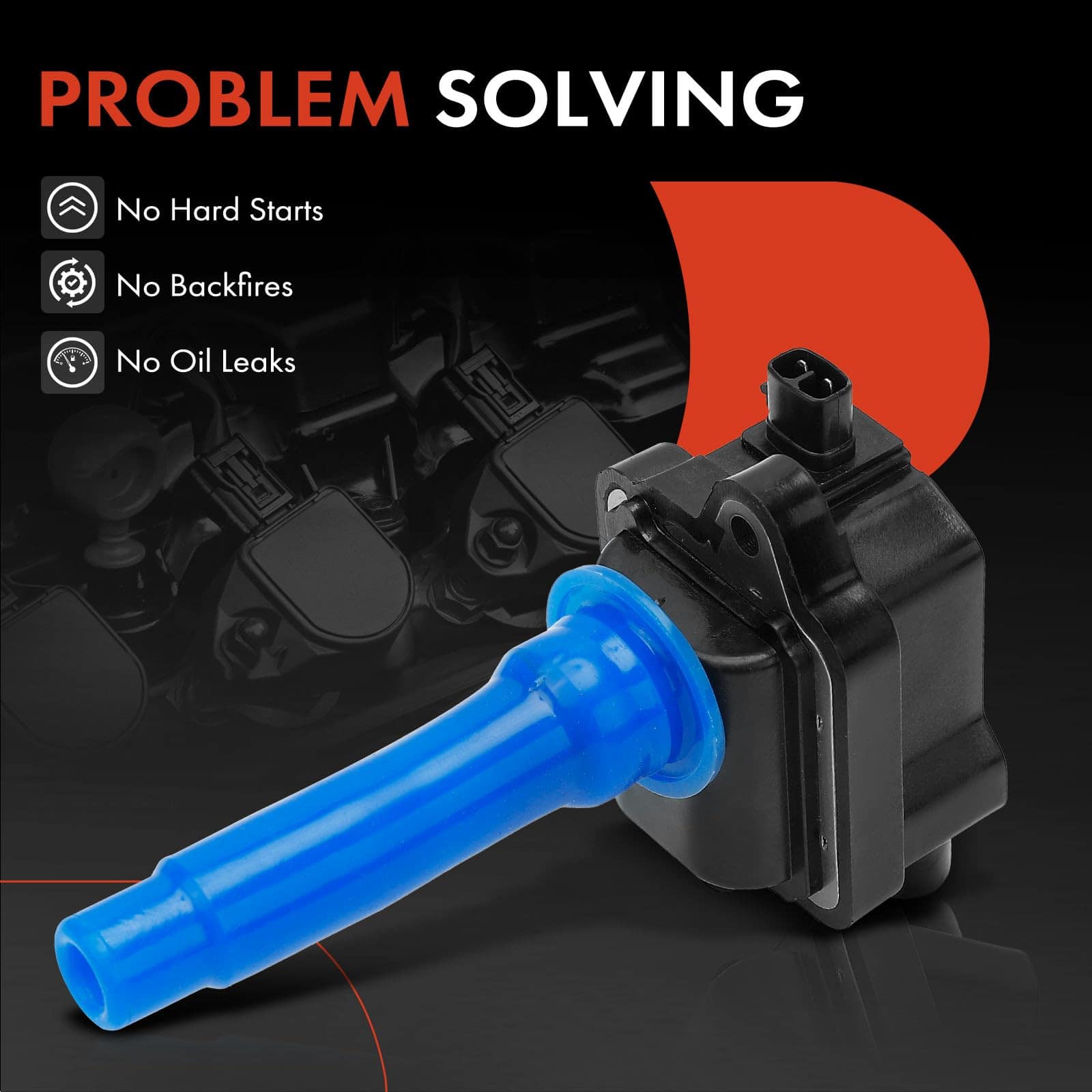 Paquete de 2 bobinas de encendido del motor A-Premium - Imagen 8