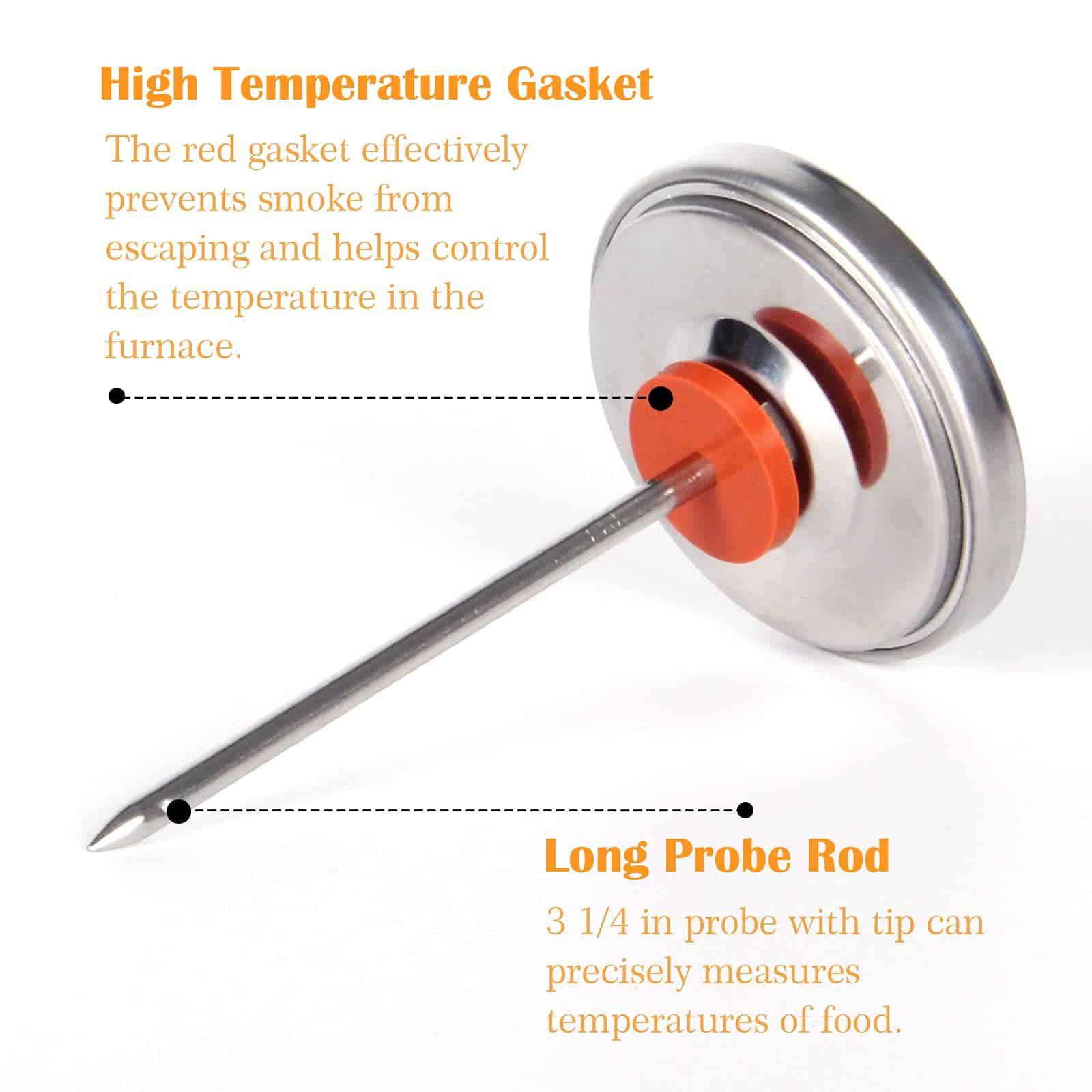 Termómetro de temperatura de parrilla para BBQ de 2" - Imagen 4