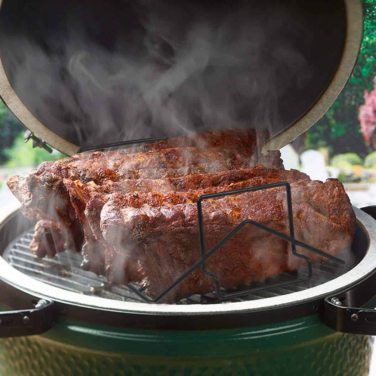 Soporte en V para Costillas para Asar y Ahumar y Soporte - Imagen 4