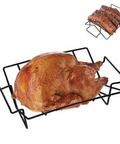 Soporte en V para Costillas para Asar y Ahumar y Soporte